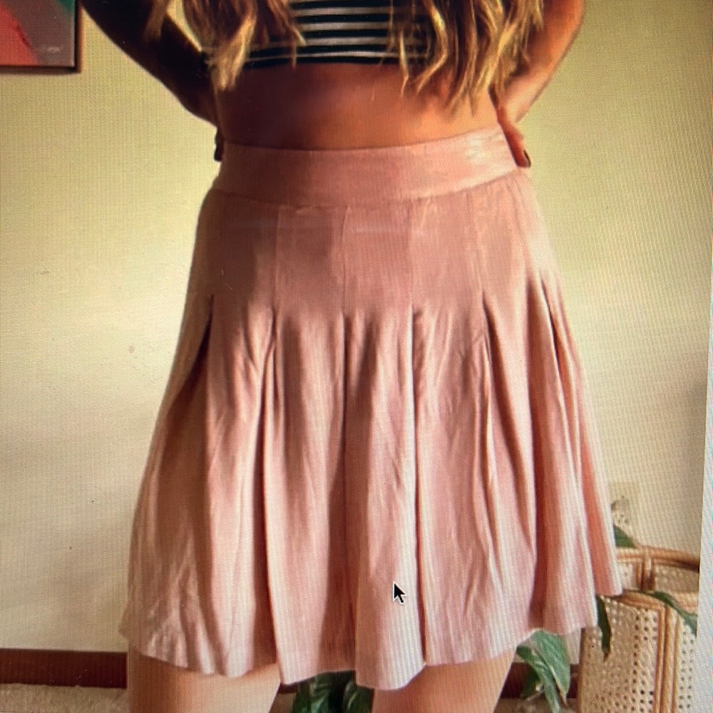 Sim and Sam Pleated Mini Skirt